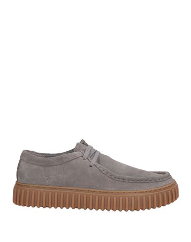 Clarks Signature Man Lace-up Shoes Grey Size 9 Leather