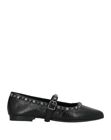 Ash Woman Ballet Flats Black Size 7 Leather