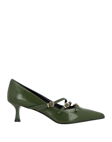 Ovyè Ovyé Woman Pumps Green Size 8 Leather