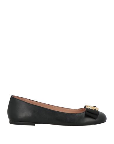 Love Moschino Woman Ballet Flats Black Size 7 Leather