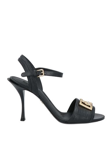 Dolce & Gabbana Woman Sandals Black Size 10.5 Leather