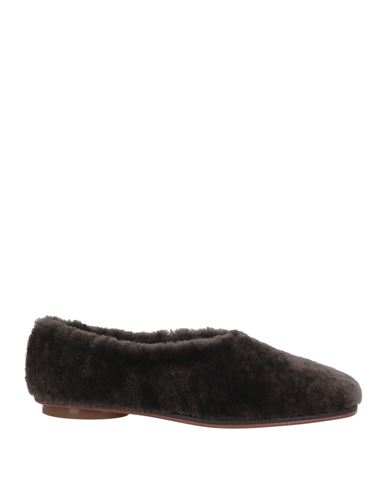 Paloma Barceló Woman Loafers Dark Brown Size 8 Shearling