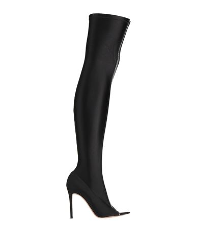 Gianvito Rossi Woman Boot Black Size 8 Textile Fibers, Plastic