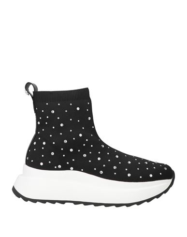 Apepazza Sport Woman Sneakers Black Size 8 Textile Fibers