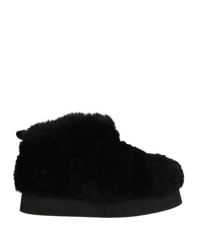 Paloma Barceló Woman Ankle Boots Black Size 6 Shearling