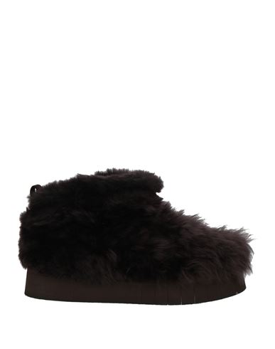 Paloma Barceló Woman Ankle Boots Dark Brown Size 6 Shearling