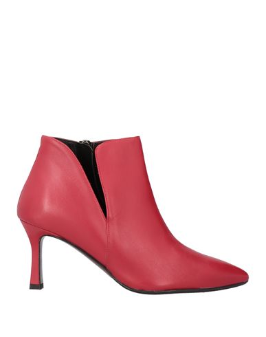 Melluso Woman Ankle Boots Red Size 6 Leather
