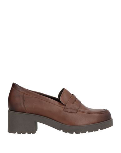 Cinzia Soft Woman Loafers Brown Size 8 Leather