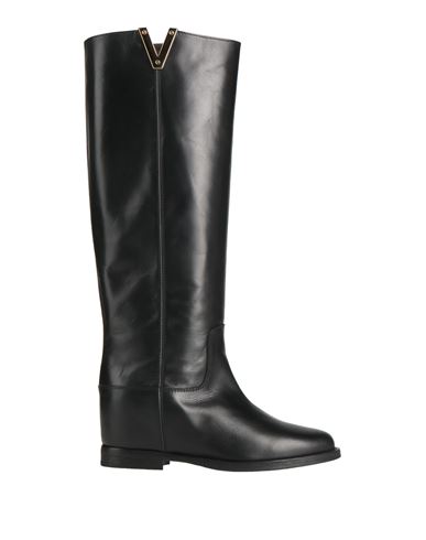 Via Roma 15 Woman Boot Black Size 7.5 Leather