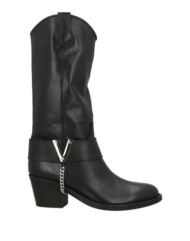 Via Roma 15 Woman Boot Black Size 7.5 Leather