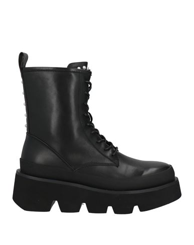 Emanuélle Vee Woman Ankle Boots Black Size 8 Leather