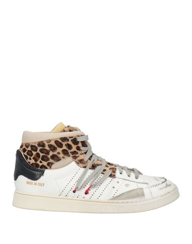 Shop Hidnander Man Sneakers White Size 7 Leather