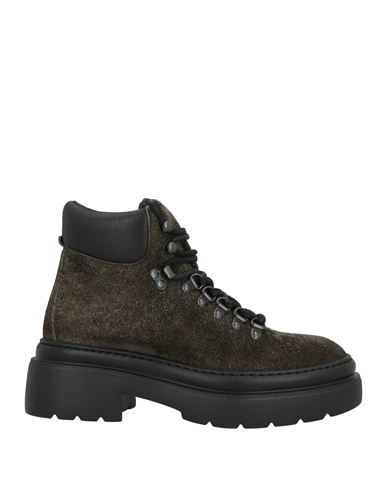 Copenhagen Studios Woman Ankle Boots Khaki Size 8 Leather