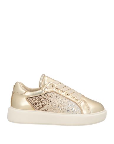 Apepazza Sport Woman Sneakers Platinum Size 8 Leather, Textile Fibers