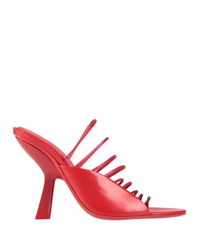 Ferragamo Ladies Red Leather Altaire Ultra Fine Strap Sandals In Multi