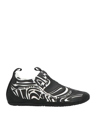 RBRSL RUBBER SOUL RBRSL RUBBER SOUL MAN SNEAKERS BLACK SIZE 8 TEXTILE FIBERS, RUBBER 