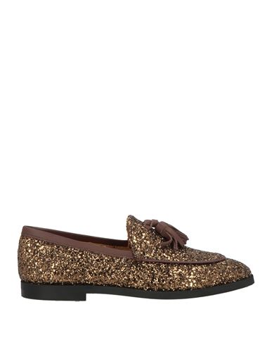 Gio+ Woman Loafers Bronze Size 7 Leather