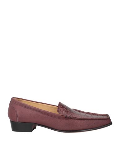 Testoni Woman Loafers Burgundy Size 8 Leather