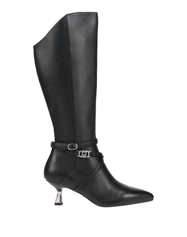 Liu •jo Woman Boot Black Size 7 Leather In Black