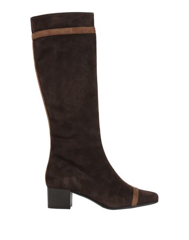 Carel Paris Woman Boot Dark Brown Size 7 Leather In Brown