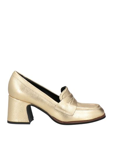 Barracuda's Collection Woman Loafers Gold Size 9 Leather