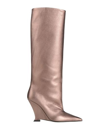 3juin Woman Boot Bronze Size 8 Leather