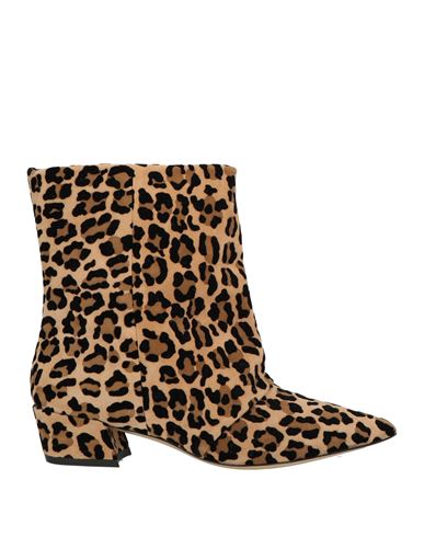 Alchimia Napoli Woman Ankle Boots Camel Size 7 Leather