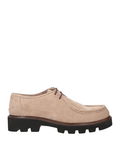 Barracuda's Collection Woman Lace-up Shoes Light Brown Size 11 Leather