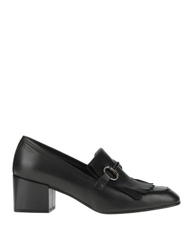 Made94 Woman Loafers Black Size 7 Leather