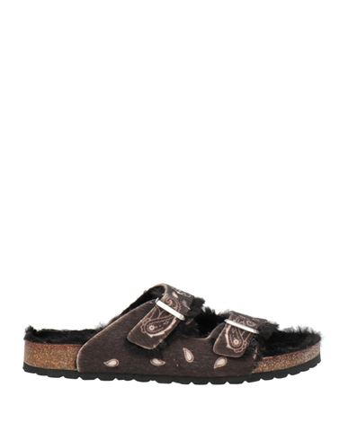 Lagoa Woman Sandals Dark Brown Size 6 Leather