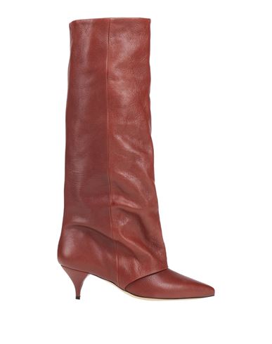 Alchimia Napoli Woman Boot Rust Size 8 Leather