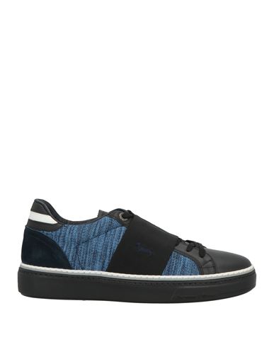 Harmont & Blaine Man Sneakers Black Size 8 Leather, Textile Fibers
