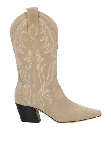Jorgeenah Woman Boot Beige Size 8 Leather In Sand