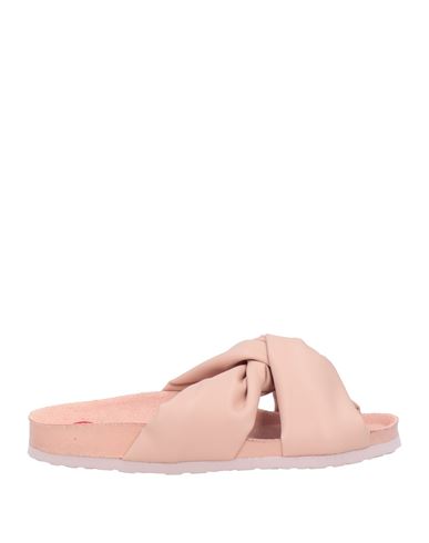 Love Moschino Woman Sandals Pink Size 8 Textile Fibers In Pink