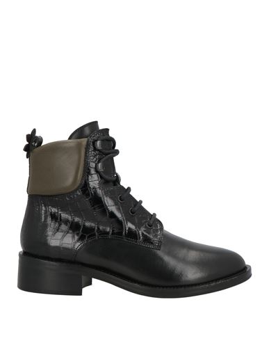 Fabrizio Viti Woman Ankle Boots Black Size 7.5 Leather In Black