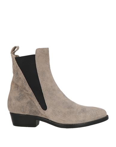 Collection Privèe Collection Privēe? Woman Ankle Boots Light Grey Size 6 Leather In Gray