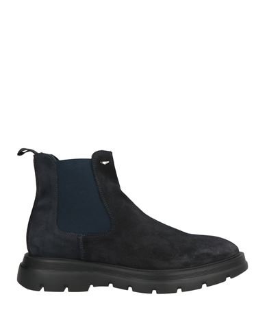 Alberto Guardiani Man Ankle Boots Midnight Blue Size 9 Leather