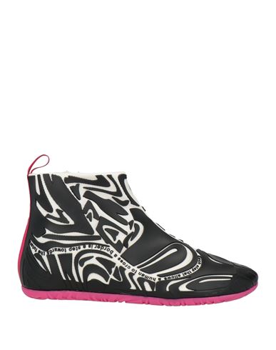 RBRSL RUBBER SOUL RBRSL RUBBER SOUL WOMAN SNEAKERS BLACK SIZE 10 TEXTILE FIBERS, RUBBER 