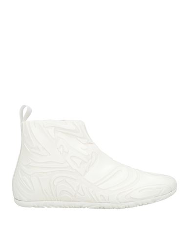 RBRSL RUBBER SOUL RBRSL RUBBER SOUL WOMAN SNEAKERS WHITE SIZE 8 TEXTILE FIBERS, RUBBER 