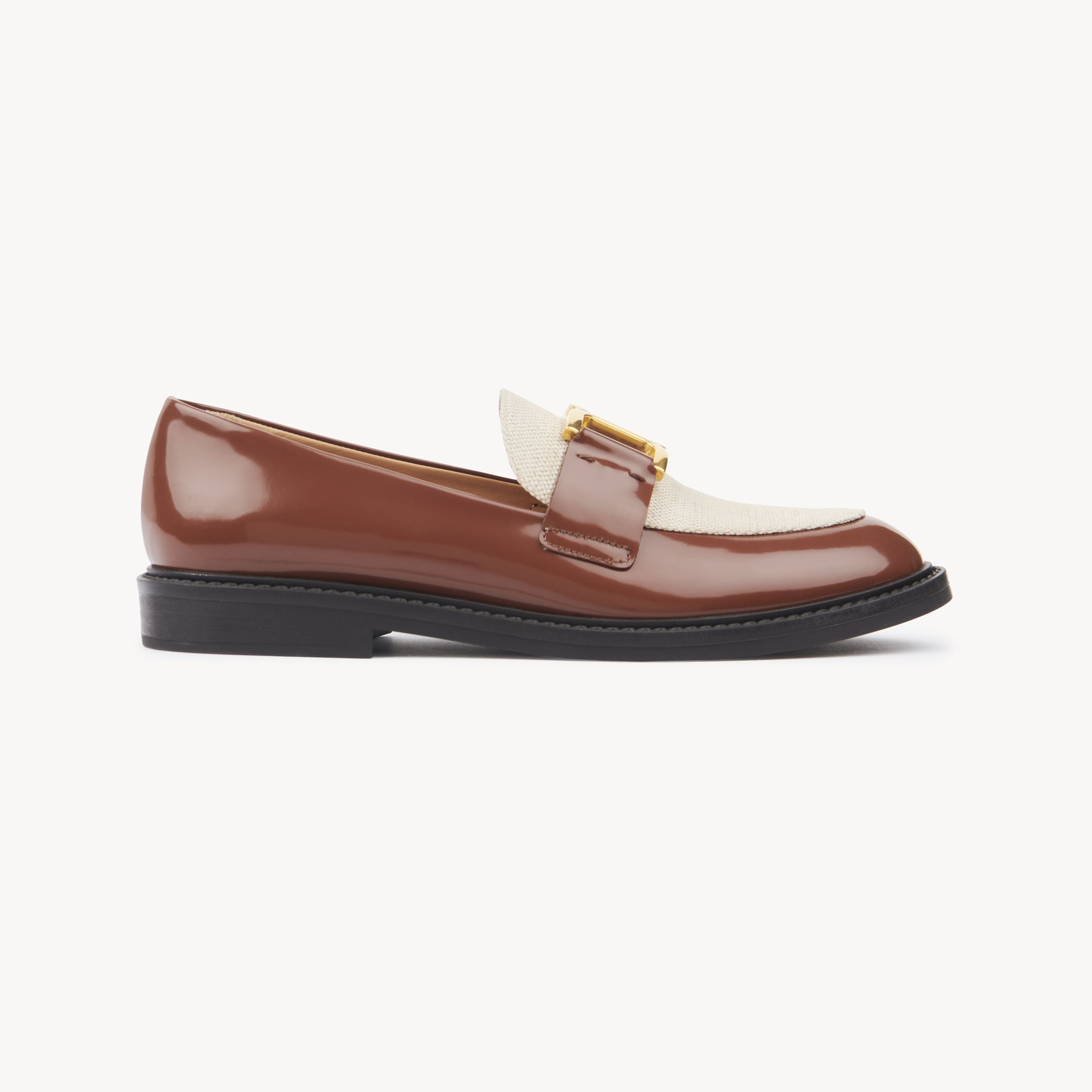 Chloé Marcie Loafer Brown Size 8 100% Calf-skin Leather
