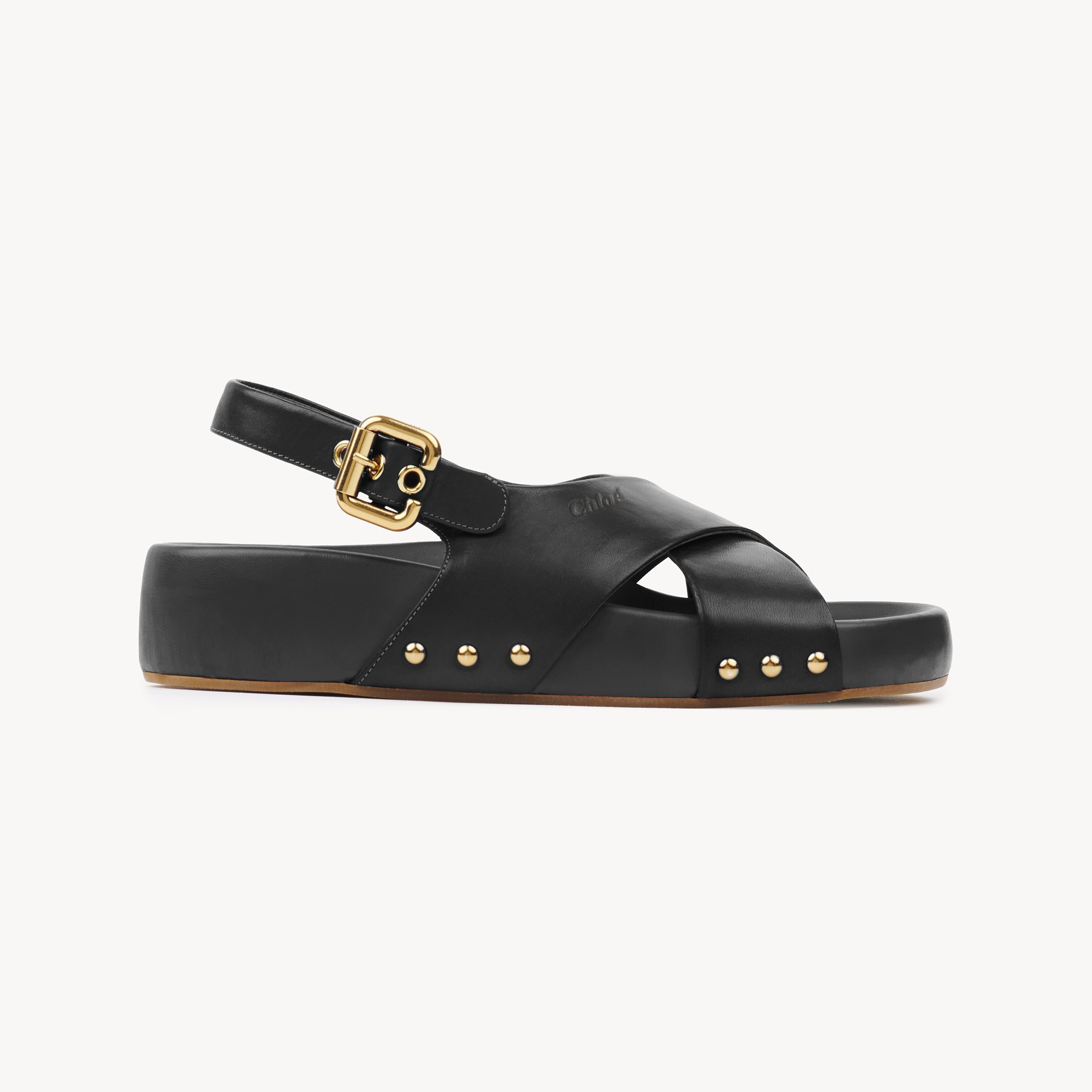 Chloé Round Toe Flat Sandals
