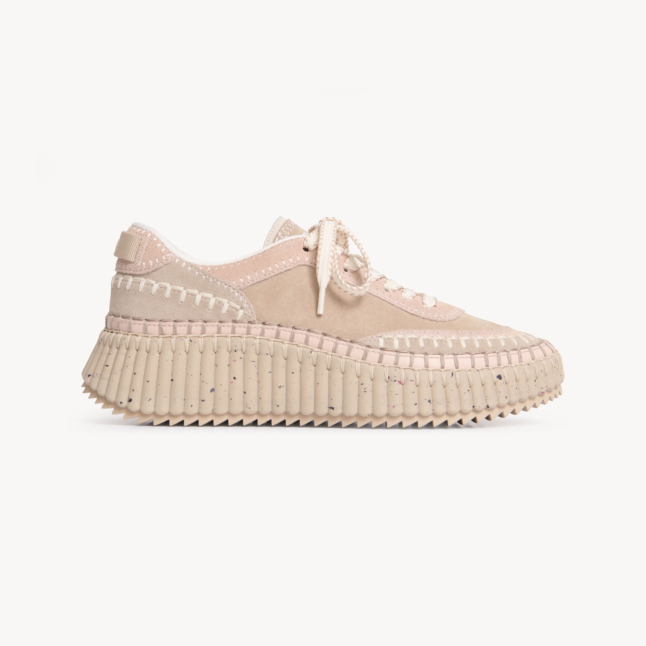 Chloé Low Top Sneakers Contrast Stitching