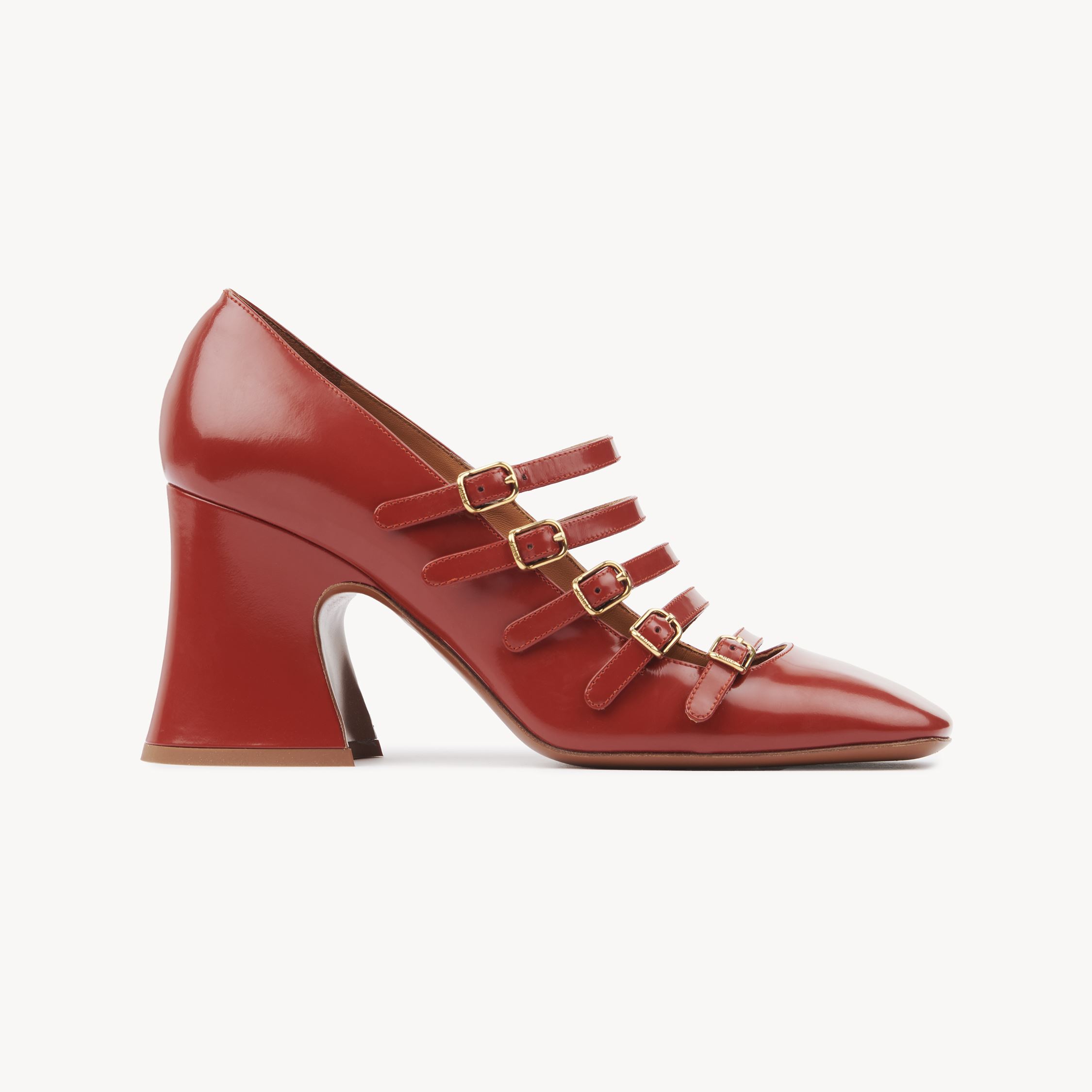 Chloé 80mm Patent Leather Pumps