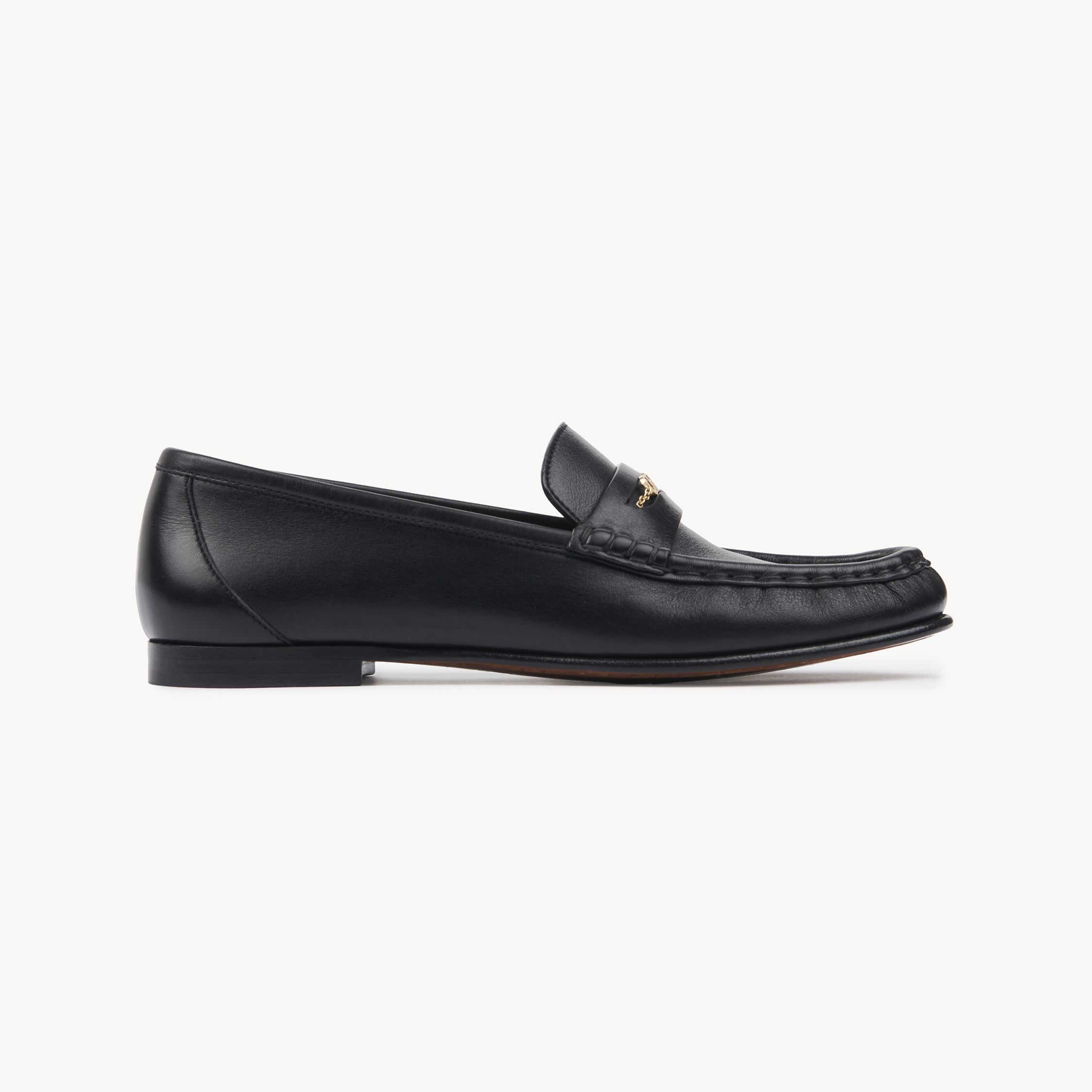 Chloé Loafer Black Size 7 100% Calf-skin Leather