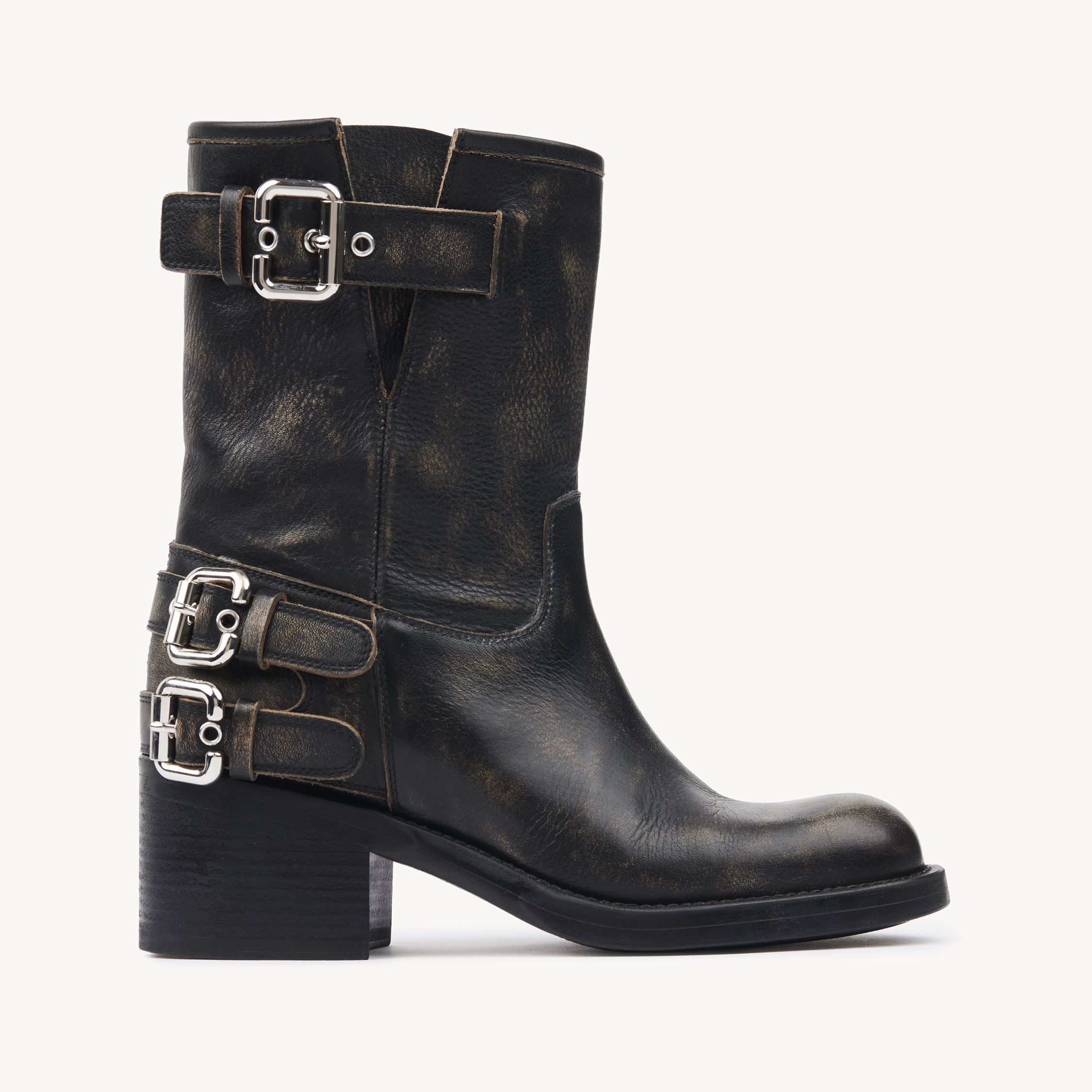 Chloé Bottines Dakota Femme Noir Taille 36.5 100% Cuir De Veau In Black