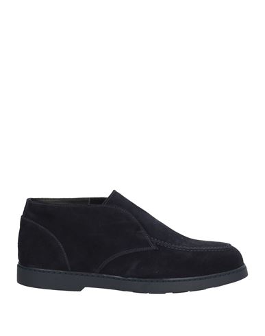 Doucal's Man Ankle Boots Midnight Blue Size 9 Leather In Black