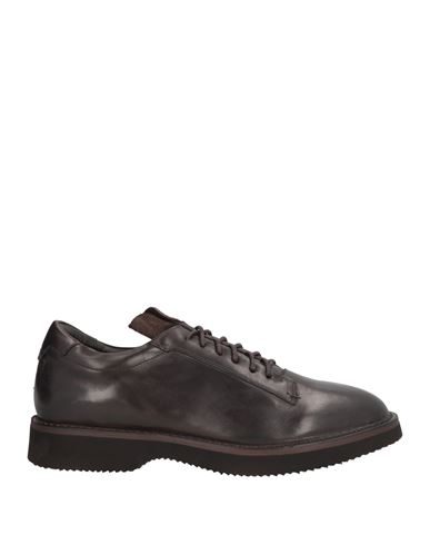 Calpierre Man Lace-up Shoes Dark Brown Size 9 Cowhide