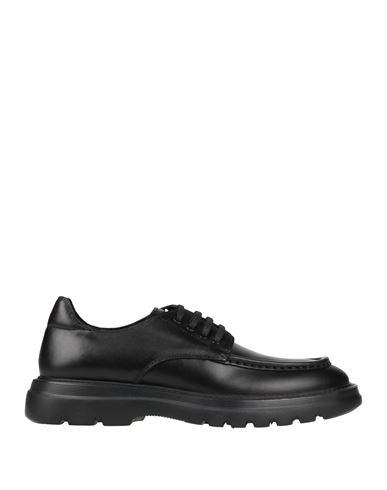 Alberto Guardiani Man Lace-up Shoes Black Size 8 Leather