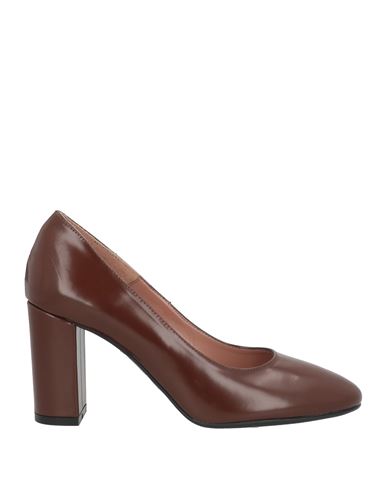 J.a.p. Jose Antonio Pereira J. A.p. Jose Antonio Pereira Woman Pumps Brown Size 11 Leather