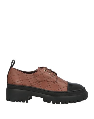 Karida Woman Lace-up Shoes Tan Size 7.5 Leather